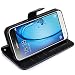 Produktbild Galaxy J5 Leder Hülle, Tinabless Ledertasche im Ständer Book Case für Samsung Galaxy J5 2016 Tasche Hülle Leder Etui - Schwarz