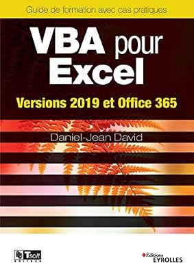 VBA pour Excel: Versions 2019 et Office 365