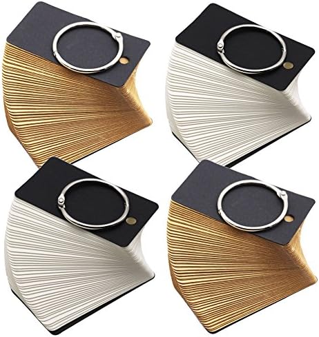 SUNSWEI 400 Pcs Craft Paper Notepad, Blank Memo Flash Cards Study Cards, Scratch Pad and Index Card for Taking Notes and Studying (Color 400)