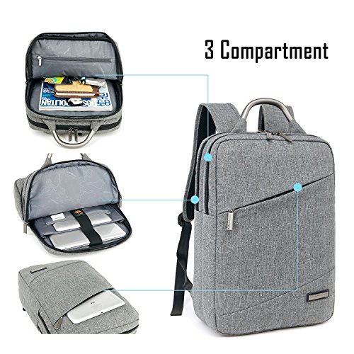 Grande Zaino Da Viaggio 40L Per Laptop 17 Pollici – Impermeabile, Con Tracolla Nascosta E Lucchetto Antifurto, Per Uomo E Donna