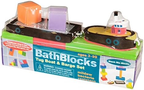 Just Think Toys Bathtime Consruction Building Toy (Tug Boat)