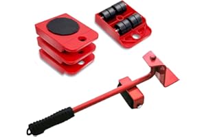 NATUREMAN Portable Heavy Duty Furniture Lifter with 4 MovingSliders for Easy and Safe Moving, Furniture Move Roller Tools Max Up for 150KG/330LBS for Washing Machines, Sofas and Wardrobes
