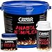 Produktbild Anabol Komplex Eiweißpulver, 2,27 Kg Vanille oder Banane Proteinshake + Anabol Creatin, 300g Pulver + Mega Cracks, 90g Testo Booster