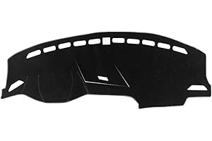 WALEQW Armaturenbrett Abdeckung Armaturenbrett Matte LHD Auto Dashboard Abdeckung Für VW Für Tiguan 2 MK1 MK2 2009-2015 2016-2022 Dash Matte Armaturenbrett Teppich(16-22 Black Side)