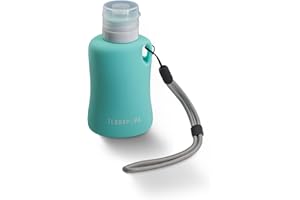 TERRAPOPA Botella pipi perros silicona 150ml. Botella de agua para perros con tapón antigoteo y fácil de transportar. Accesorios para Perros (Azul)