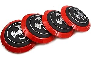 KENANS Lot de 4 Cache Moyeux pour Fiat 500 Abarth 133mm, Voitures Cache Moyeu Centre de Jante Capuchons Capuchons de Moyeu Central Moyeu Décoration Accessoires