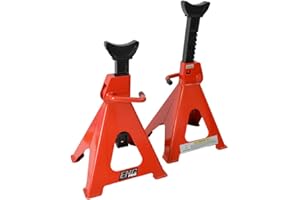 ECHO ENG Coppia di cavalletti 6 T Tonnellate TON, martinetti Professionali Crick Supporti per Auto, Camper Paio di cavalletti di Sostegno per Officina Garage – MA CV C060 – ENG PRO