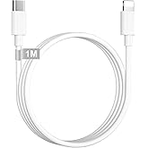 iPhone Cable Fast Charging 1M [MFi Certified], USB C to Lightning Cable | iPhone Charger Fast Charging Cable Type C to Lightn