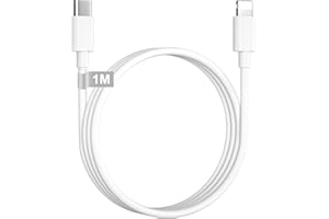 KINPEE Kabel USB C Lightning 1M[Certyfikatem MFi], Kable Ładowarki iPhone USB C do Szybkiego Ładowania Kabel Type C Szybkie Ładowanie do Lightning dla iPhone 14/13/12/11/X/XS/XR/8/7/iPad/AirPods
