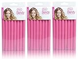 24 Pretty Bendy Hair Rollers (3 x Packs of 8) - Create Curls & Waves Without the Need for Clips or Grips!