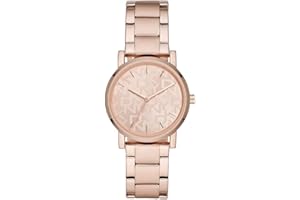 DKNY Soho Reloj para Mujer, Movimiento de Cuarzo con Correa de aleación, Acero, Piel o Silicona
