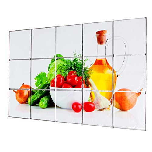 Küche Wandsticker 45 × 75 cm Oilproof Fett proof Küche Wand Aufkleber Obst Muster Küche Aufkleber Wand Aufkleber Wand Dekor - 4