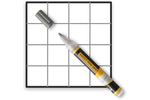 SD COLORS Pennarello per Fughe Piastrelle, Rinnova e Ripara Fughe in Cemento, per Pavimenti e Muri di Cucine e Bagni - Grigio