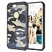 Produktbild iphone 8Plus Camouflage Doppel-Schutz Hülle,SUNAVY 360-Grad Weich Silizium + Hart PC äußereschale Anti-stoß Schutzhülle,Inklusive ein Geschenk Gehärtetem Displayschutzfolie für Apple8 plus,5.5zoll,Blau