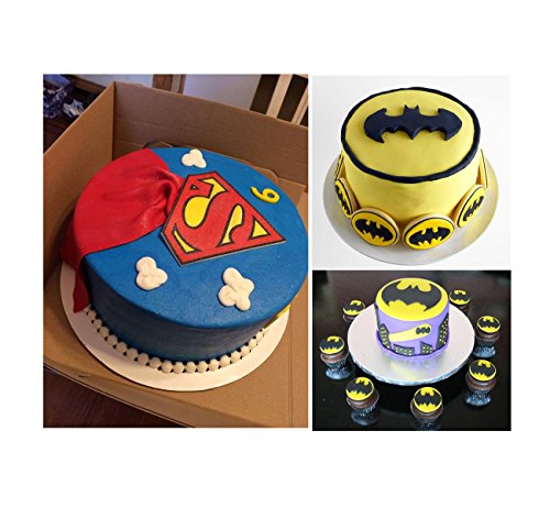 ilauke 4tlg. Keks Fondant Ausstecher Batman Super Hero Ausstechformen Superman Sugarcraft Cake Cookies Toast Cutter Dekoration Modellierwerkzeug Deko Stempel Set - 4