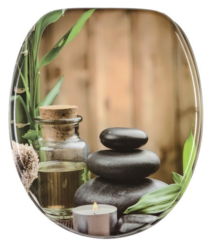 Sanilo WC Sitz mit Absenkautomatik Spa | hochwertige Oberfläche | einfache Montage | stabile Scharniere A642620