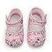 Baby Infant Girls Princess Warm Pink Bowknot Cotton Shoes Soft Bottom (Size 12 for 0-9 months baby)