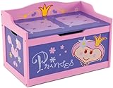 Kindertruhenbank "Princess" mit intergrierter Spielzeugkiste Kinderbank Kindermöbel Holzbank Spielzeugtruhe