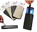 Produktbild Navitech Schwarz Leder Case Cover Smartphonesocke mit Ziehschlaufe für das Sony Z5 Compact / HTC Desire 626G