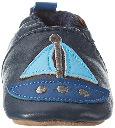 Melton Baby Jungen Krabbelschuh Segelboot aus Weichem Leder - 4