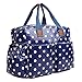 Miss Lulu 4 Piece Polka Dot Baby Nappy Changing Bag Set Navy Blue L1501D2 NY
