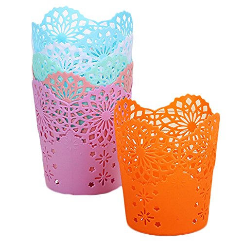 4  x wicemoon Hollow patr  n peque  o de escritorio soporte para bol  grafo  Creative decoraci  n lindo cesta papelera