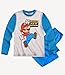 Produktbild NINTENDO SUPER MARIO Pyjama in Blau und Weiß, Jungen Größe 104 (4 Jahre), Motiv "Warning: Play in Progress"