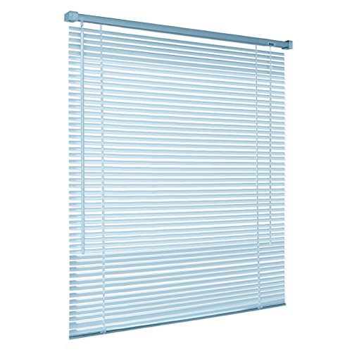 casa pura® Jalousie Vista | tageslichtdurchlässig und stufenlos justierbar| in 16 Größen | Himmelblau | 65x130cm (B x L)