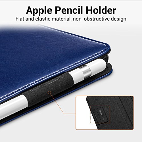 Neues iPad 9.7 2017 Hülle, ESR® Intelligent Bildserie Cover Unternehmen Stil Case PU Ledertasche mit Auto aufwachen / Schlaf Funktion Schutzhülle für Neue iPad 9.7 Zoll 2017 (Blau) - 4