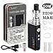 Produktbild E Zigarette Starter Set: LoVaper 50W Box Mod Kit mit 2200mAh Vape Akku, Top Refill Verdampfer Kopf Tank 0.5ohm 2.0ml, Dampfer Ezigarette Starterset Ohne Nikotin Ohne E Liquid