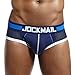 Produktbild TAOtTAO Mens Sexy Underwear Mens Sexy Unterwäsche Shorts Unterhose Gestreifte Pouch Soft Mesh Briefs Höschen (M, Marine)