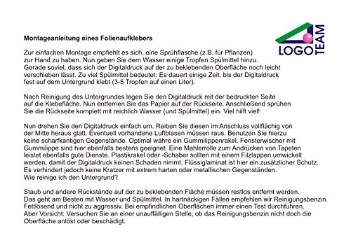 Mülltonnen-Aufkleber Motiv Sonnenblume 37 cm x 82 cm für 240 l Tonne - 3