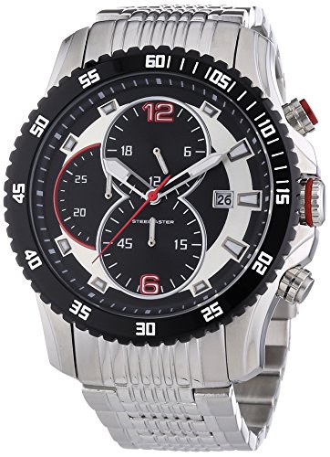 Steel Master Herren-Armbanduhr Chronograph Quarz Analog Edelstahl - CAP1103213.A Steel Master Herren-Armbanduhr Chronograph Quarz Analog Edelstahl - CAP1103213.A