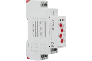 Outbit Relè temporizzatore ciclo - GRT8-S2 Mini timer ciclo asimmetrico ON/OFF Relè temporizzato ciclo ripetuto AC/DC 12-240V per uso domestico