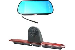KNRAGHO Spritner Telecamera di backup Retromarcia Specifico Con Luci Led Terzo Stop Posteriore per Mercedes Benz Sprinter W906 / VW Crafter Transporter (con monitor)¡­