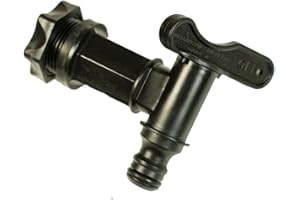 WORMCITY Water Butt Tap - Hozelock Fitting Nozzle