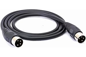 HTGuoji 4 Pin DIN Plug Connector Cable, Male to Male Adapter Extension for DVR & DIN Audio Devices (1M / 3.3FT)