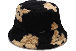 YAMEE Wintermütze Damen Plüsch Fischerhut Winter Warm Weich Winterhut Damenmütze Faltbar Damenhut Elegant Flauschige Warme (K