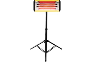 DATOUBOSS 2000W Lampe Infrarouge chauffante carrosserie, Lampe Infrarouge Peinture 220V, minuterie Intelligente 0–90 pour réparation de carrosserie Automobile et travaux de Peinture (650×500 mm)