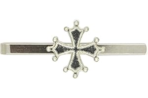 WILLIAM STURT FINE PEWTER William Sturt - Alfiler de peltre fino con cruz occitana, hecho a mano, peltre