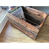 Rarität: Wunderschöne, antike und liebevoll aufbereitete, geölte & gewachste alte Obstkiste/Apfelkiste/Birnenkiste aus Holz aus dem Alten Land als Deko/Zeitungsständer/Aufbewahrung/Regal etc.