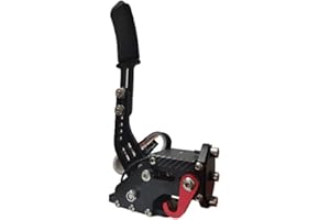 MOOUK Freno a mano USB per PC, dispositivi di gioco professionali, deriva ad altezza regolabile da 14 bit per giochi di corse G25/27/29 per Win System, nero