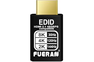 HDMI 2.1 4K 120Hz dummy plug – högupplöst virtuell skärmemulator för PC, VR-headset och EDID huvudlös fantomskärmsadapter för kryptovalutautvinning (8K/30Hz-4K/120Hz