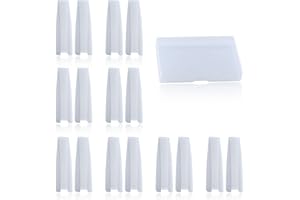 SPEEDWOX Paia di 8 ganasce di ricambio in nylon per pinze a becchi piatti per occhiali da vista pinze per telaio pinze a becco piatto in nylon punte di ricambio per la creazione di gioielli strumento