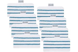 Isincer Lavabili in Microfibra per Black & Decker Steam Mop FSMP20, FSMH1321JMD, FSM1500, FSM1600, FSM1610, FSM1620, FSM1621, FSM1630, FSMH162, Set di 8 Panni.