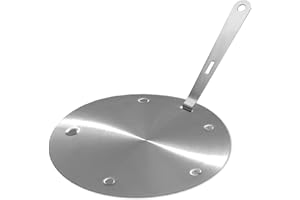 BigKing Wärmeverteilungsplatte 16 cm, Induktionsadapter, Konverterscheibe für Induktionskochplatte mit abnehmbarem isoliertem Griff (16 cm)