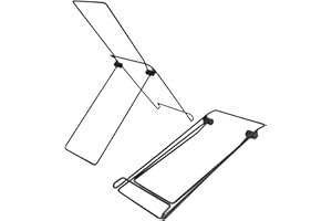 GENERIC Solar Panel Brackets - 2 Pack Foldable Solar Panel Stand, Sturdy Steel Mobile Rack, Portable Sollar P'anel Tilt Mount Brackets, Lightweight Adjustable Support for Off-Grid Power,Camping,RV Adventures