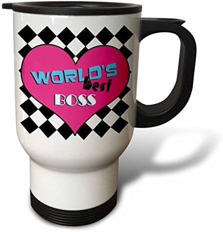 Statuear Worlds Best Boss Stainless Steel 14-Ounce Travel Mug