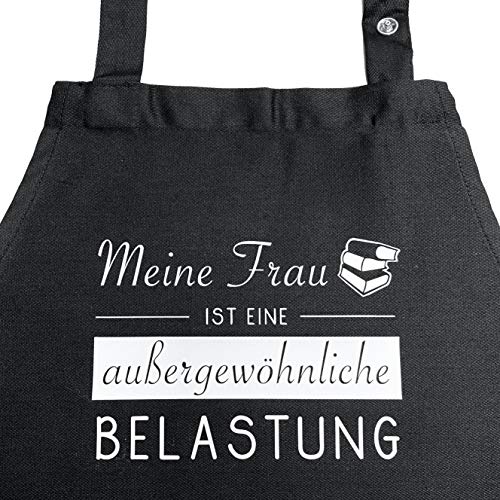 Grillkönig Mi Mujer es una Carga excepcional - Delantal de Barbacoa, Delantal de Cocina, Regalo de consultor de dirección, Idea de Regalo, Regalos, especialistas en impuestos