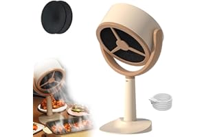 CIKIKI Ventilador purificador Smoke Away, campana extractora portátil de escritorio, ventilador de humo para fumar en interiores, ventilador de escape portátil de cocina para cocina, mesa de comedor